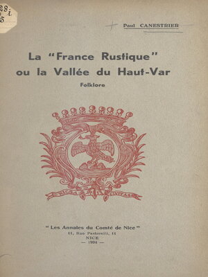 cover image of La "France rustique" ou la vallée du Haut-Var